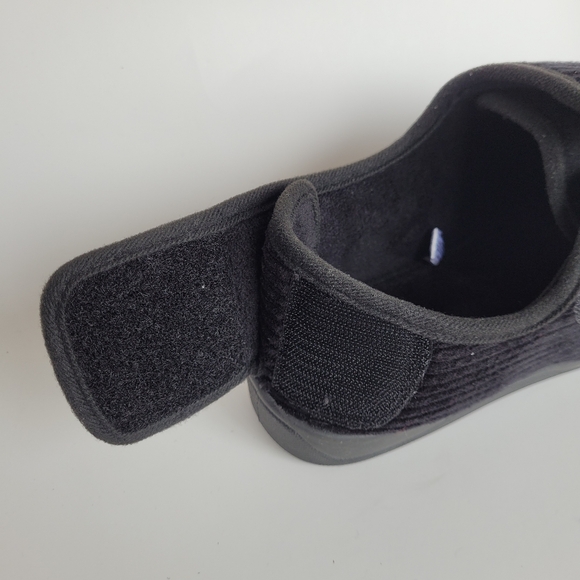 Hometop Adjustable Orthopedic Diabetic Slippers Black size 8 - Picture 11 of 12